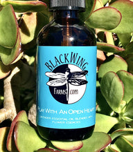 BlackWing Farms Label Lavender + Ylang Ylang Essential Oils Blend + Flower Essences to Encourage Creativity